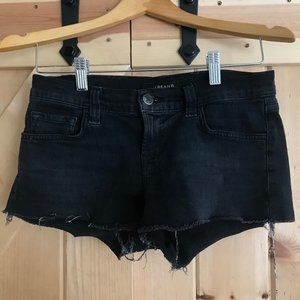 Black Alley Cat J Brand Cut-Off Jean Shorts